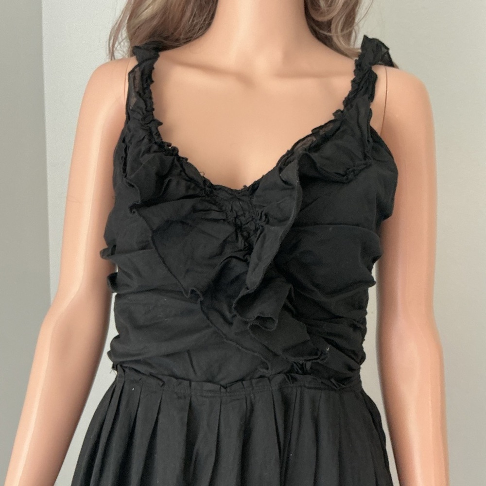 Whish Black Ruffled Midi Dress - Picture 3 of 16